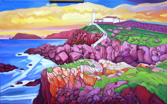 EL FARO Y LA FALDA (Copia de Montilla) Oil Canvas Landscaping