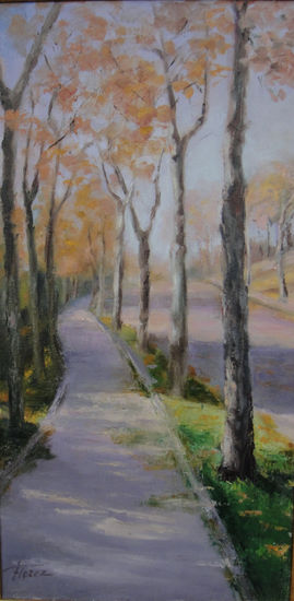 Paseo en el Parque Oil Canvas Landscaping