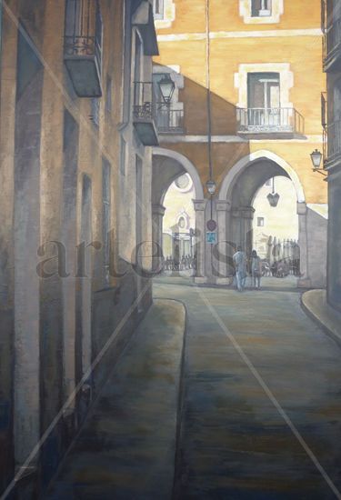 Llegando a los arcos Oil Canvas Landscaping