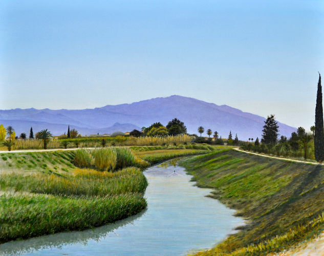 Rio Segura y Carrascoy. Oil Canvas Landscaping