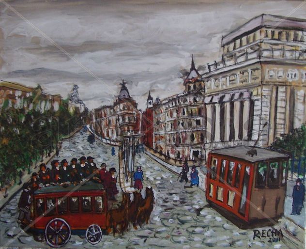 TIEMPO TORMENTOSO SOBRE LA CALLE ALCALA