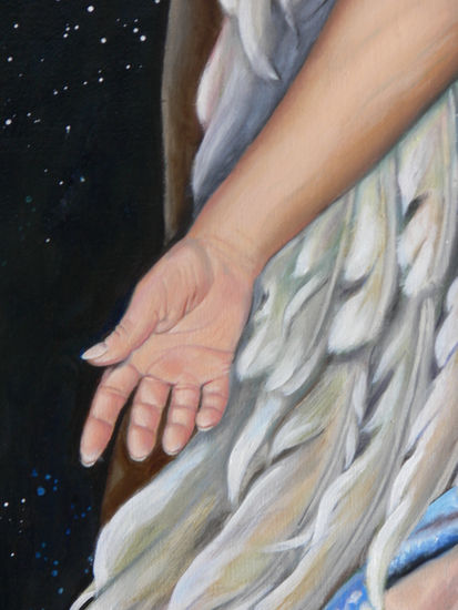 LA MIRADA DE LEDA (DETALLE) Oil Canvas Portrait