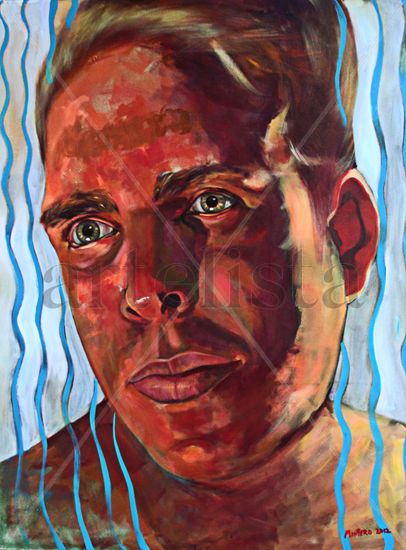 Selfportrait Acrylic Canvas Portrait