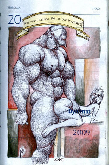 20 de mayo Acrílico Papel Desnudos