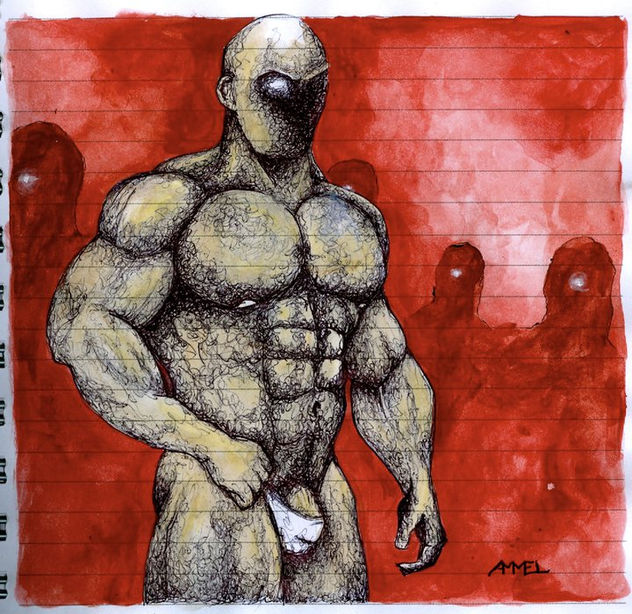 desnudo con presencias