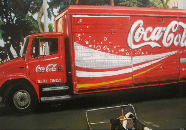 Camión Coca-Cola Acrylic Panel Landscaping