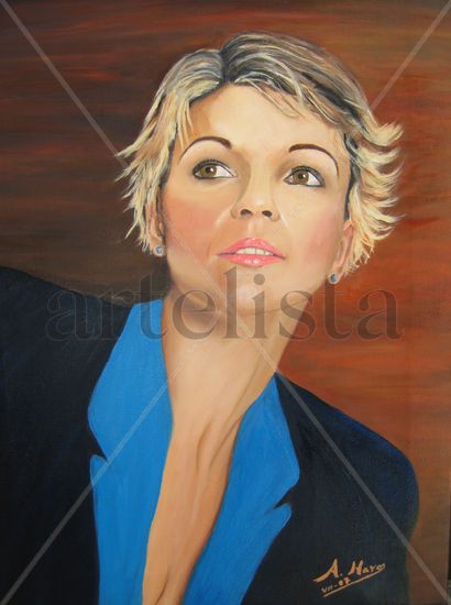 Retrato de Valentina Oil Canvas Portrait