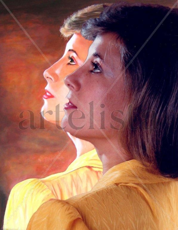Retrato de Carmina, realidad y pintura