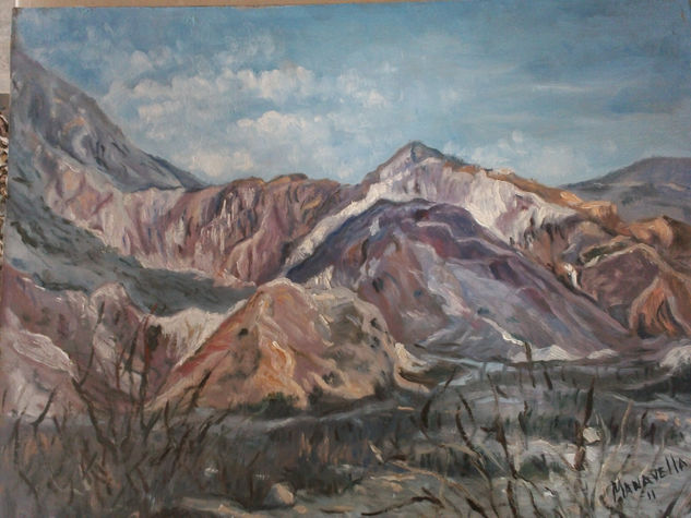 Cerro siete colores Oil Canvas Landscaping