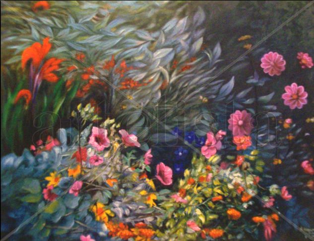 flores Oil Canvas Floral Painting