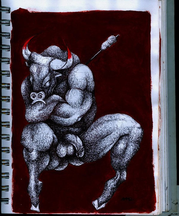 toro sentado