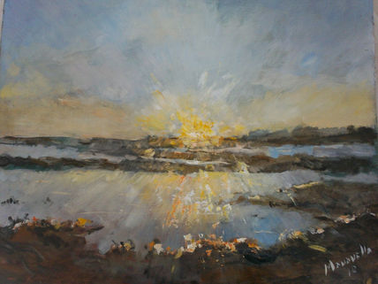 Atardecer en Melincué