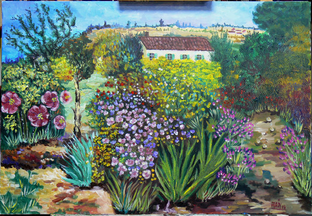 LA CASA DE MONET EN GIVERNY 2 Oil Canvas Landscaping