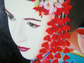 detalles del rostro de maiko