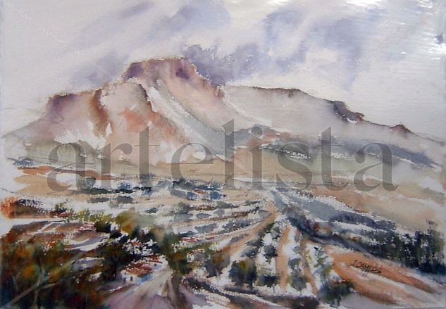 La Muela - Almeria Watercolour Paper Landscaping