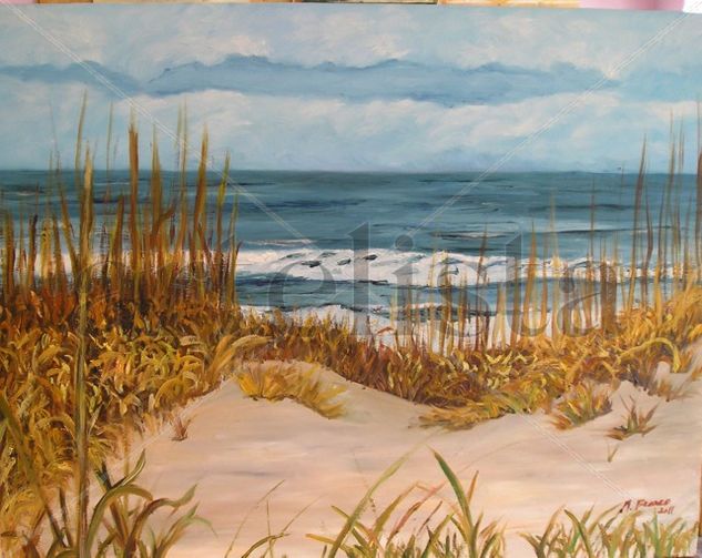 Playa salvaje Oil Panel Landscaping