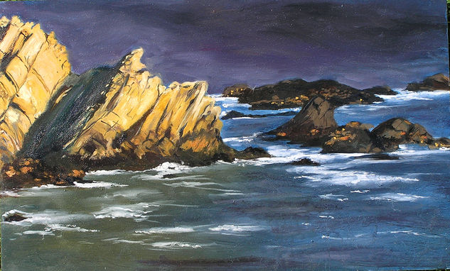 Mar del norte Oil Panel Marine Painting