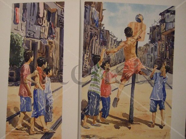 Jugando en la calle