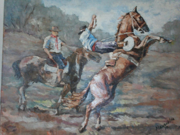 Guapo el Paisano¡ Oil Panel Animals