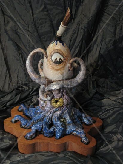 La estrella azul de Dalí Pottery Figurative