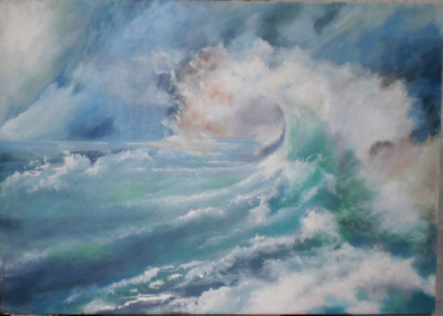 FUERZA Oil Canvas Marine Painting