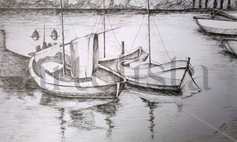 Rapidografo y tinta china