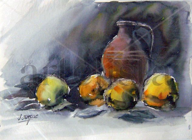 Membrillos Watercolour Paper Still Life Paintings