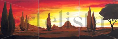 Paisaje tríptico