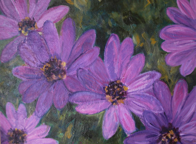 FLOR DE CAMP Oil Canvas Floral Painting