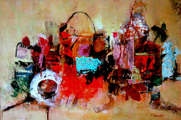 sin titulo Acrylic Panel Still Life Paintings