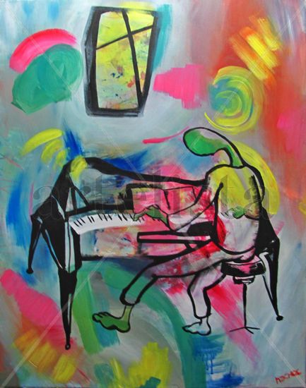 El pianista Acrylic Textile Others