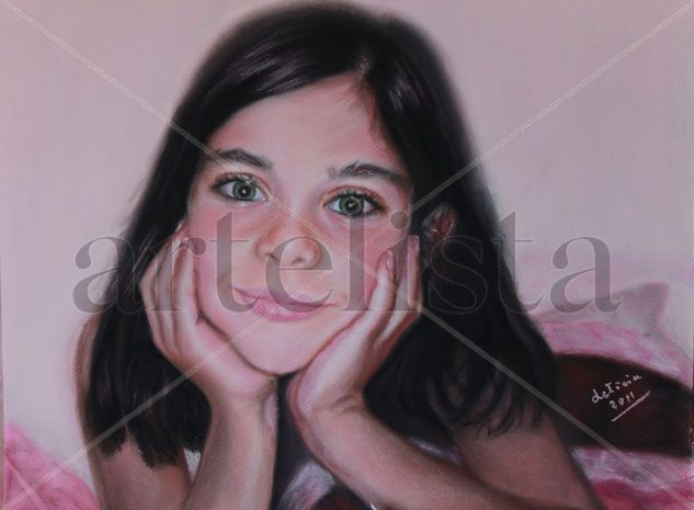 Silvia Pastel Paper Portrait