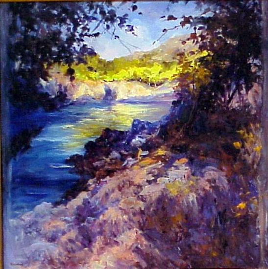 Acantilado de Mallorca Oil Canvas Landscaping