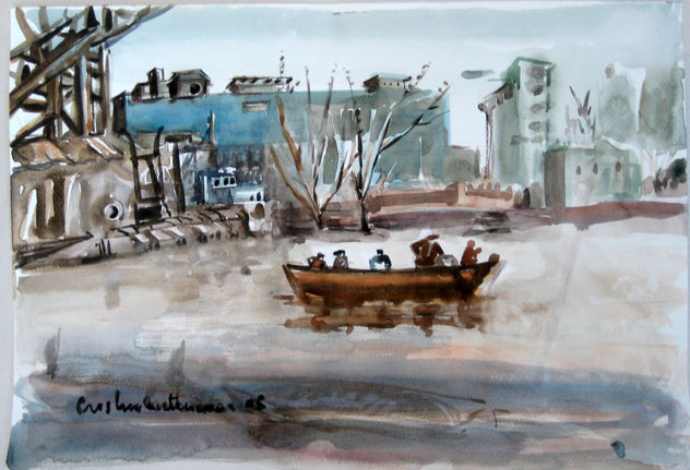 Bote y puerto