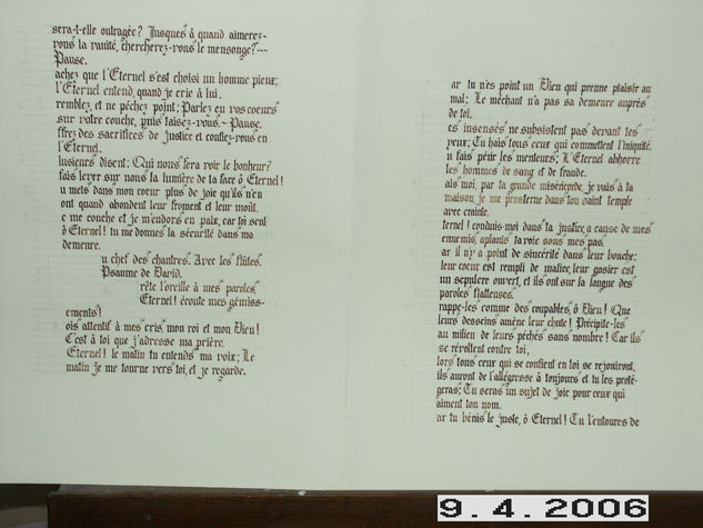 MANUSCRITOS DE LOS SALMOS EN FRANCÉS 3 Ink Card Others