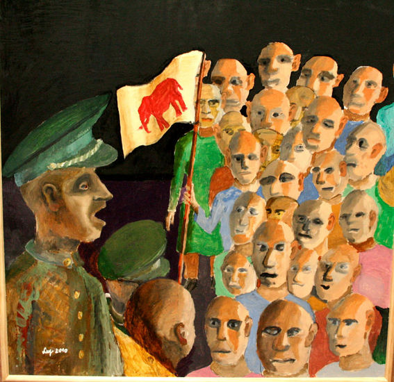 El dictador Mixed media Panel Others