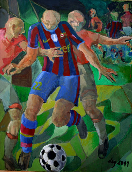 Futbol Mixed media Canvas Sports