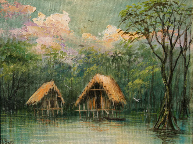 CABAÑAS Oil Canvas Landscaping