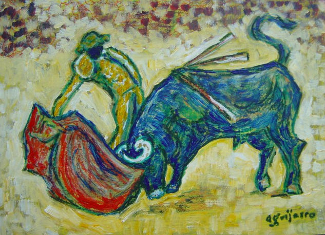 TAUROMAQUIA: MONTERA Acrylic Panel Figure Painting