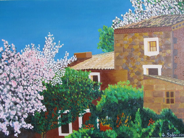 masia Oil Canvas Landscaping