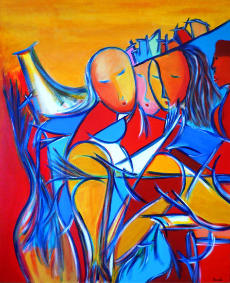 After The war Acrylic Canvas Figure Painting