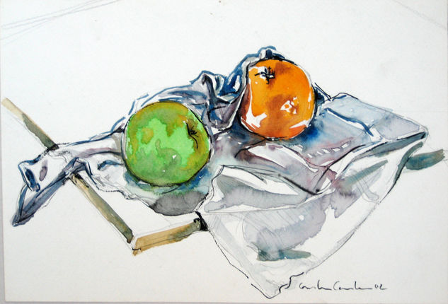 Frutas Watercolour Paper Still Life Paintings