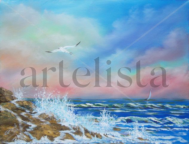 PRESAGIO Acrylic Canvas Marine Painting