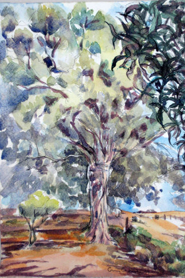 Arbol de campo seis Watercolour Paper Landscaping