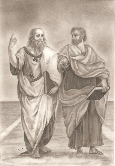 platon y aristoteles Pencil