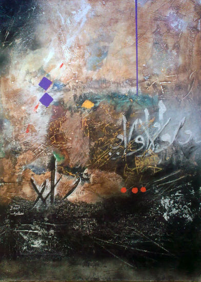 Calligraphie Mixed media Canvas Others