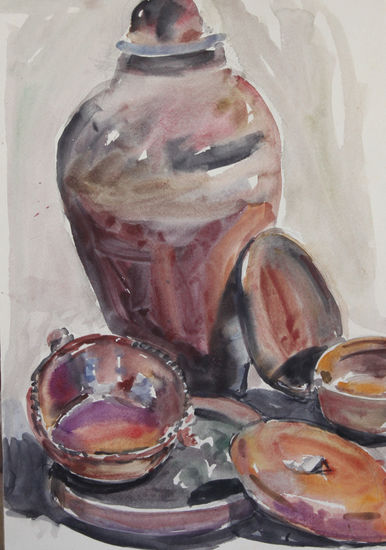 Bodegon. Watercolour Paper Still Life Paintings