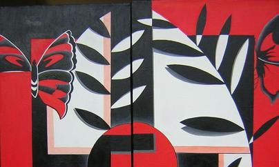 NEGRO BLANCO ROJO