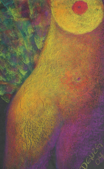 Desnudo 1 Pastel Paper Nude Paintings