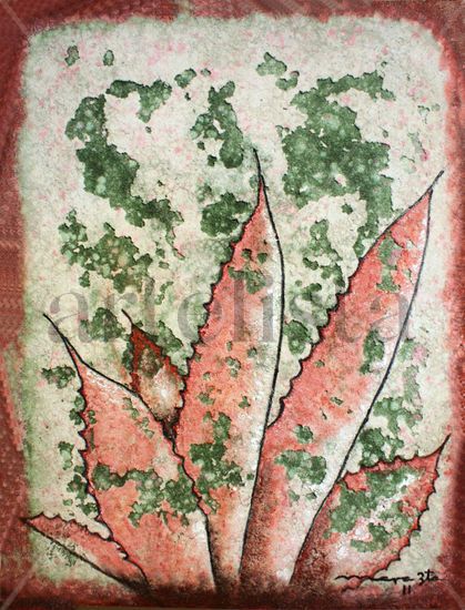 TEQUILANA CARMESÍ Mixed media Canvas Landscaping